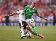 11 June 2017; Stefan Lainer of Austria in action against James McClean of Republic of Ireland during the FIFA World Cup Qualifier Group D match between Republic of Ireland and Austria at Aviva Stadium, in Dublin.  Photo by Seb Daly/Sportsfile