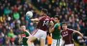 11 June 2017; Damien Comer of Galway in action against Ger Cafferkey of Mayo during the Connacht GAA Football Senior Championship Semi-Final match between Galway and Mayo at Pearse Stadium, in Salthill, Galway. Photo by Daire Brennan/Sportsfile