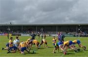 11 June 2017; The Clare team warm down following the Munster GAA Football Senior Championship Semi-Final match between Kerry and Clare at Cusack Park, in Ennis, Co. Clare. Photo by Sam Barnes/Sportsfile