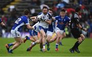 11 June 2017; Owen Duffy of Monaghan in action against Martin Reilly and Dara McVeety of Cavan during the Ulster GAA Football Senior Championship Quarter-Final match between Cavan and Monaghan at Kingspan Breffni, in Cavan. Photo by Oliver McVeigh/Sportsfile