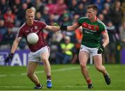 11 June 2017; Declan Kyne of Galway in action against Cillian O'Connor of Mayo during the Connacht GAA Football Senior Championship Semi-Final match between Galway and Mayo at Pearse Stadium, in Salthill, Galway. Photo by Ray McManus/Sportsfile