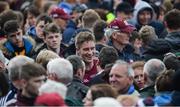 11 June 2017; Galway captain Gary O'Donnell celebrates after the Connacht GAA Football Senior Championship Semi-Final match between Galway and Mayo at Pearse Stadium, in Salthill, Galway. Photo by Daire Brennan/Sportsfile