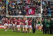 11 June 2017; The galway team on parade before the Connacht GAA Football Senior Championship Semi-Final match between Galway and Mayo at Pearse Stadium, in Salthill, Galway. Photo by Ray McManus/Sportsfile