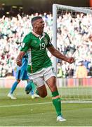 11 June 2017; Jonathan Walters of Republic of Ireland celebrates after scoring his side's first goal during the FIFA World Cup Qualifier Group D match between Republic of Ireland and Austria at Aviva Stadium, in Dublin. Photo by David Maher/Sportsfile