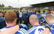 11 June 2017; Monaghan manager Malachy O'Rourke during his pre match team talk in the Ulster GAA Football Senior Championship Quarter-Final match between Cavan and Monaghan at Kingspan Breffni, in Cavan. Photo by Oliver McVeigh/Sportsfile