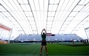 12 June 2017; Ken Owens during the British and Irish Lions captain's run at the Forsyth Barr Stadium in Dunedin, New Zealand. Photo by Stephen McCarthy/Sportsfile
