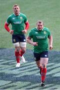 12 June 2017; British and Irish Lions players Jack McGrath, right, and CJ Stander during the British and Irish Lions captain's run at the Forsyth Barr Stadium in Dunedin, New Zealand. Photo by Stephen McCarthy/Sportsfile