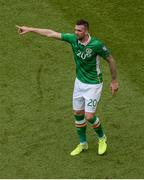 11 June 2017; Shane Duffy of Republic of Ireland during the FIFA World Cup Qualifier Group D match between Republic of Ireland and Austria at Aviva Stadium, in Dublin.  Photo by Cody Glenn/Sportsfile