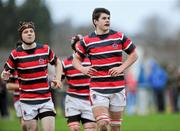 25 January 2012; Niall Carmody and Olly Brooks, right, Wesley College. Powerade Leinster Schools Vinnie Murray Cup, Semi-Final, Wesley College v St. Andrew’s School, Seapoint RFC, Killiney, Co. Dublin. Picture credit: Brian Lawless / SPORTSFILE