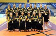 26 January 2012; The Colaiste Iosagain team. All-Ireland Schools Cup U19A Girls Final, St. Angela's College, Cork v Colaiste Iosagain, Dublin, National Basketball Arena, Tallaght, Dublin. Picture credit: Brian Lawless / SPORTSFILE