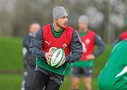 26 January 2012; Ireland's Tommy Bowe in action during squad training ahead of their RBS Six Nations Rugby Championship game against Wales on February 5th. Ireland Rugby Squad Training, University of Limerick, Limerick. Picture credit: Diarmuid Greene / SPORTSFILE