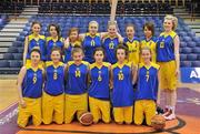 26 January 2012; The Christ the King team. All-Ireland Schools Cup U16B Girls Final, Christ the King, Cork v Our Lady's Templemore, Tipperary, National Basketball Arena, Tallaght, Dublin. Picture credit: Brian Lawless / SPORTSFILE