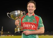 27 January 2012; Mayo captain Alan Dillon with the cup after the game. FBD Insurance League Home Final, N.U.I. Galway v Mayo, McHale Park, Castlebar, Co. Mayo. Photo by Sportsfile