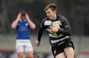 28 January 2012; John Kennedy, Old Belvedere, runs in to score his side's first try from an interception against  Mary's College. Ulster Bank League, Division 1A, Old Belvedere v St Mary's College, Anglesea Road, Ballsbridge, Dublin. Picture credit: Brendan Moran / SPORTSFILE
