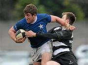28 January 2012; Gareth Austen, St Mary's College, is tackled by John Kennedy, Old Belvedere. Ulster Bank League, Division 1A, Old Belvedere v St Mary's College, Anglesea Road, Ballsbridge, Dublin. Picture credit: Brendan Moran / SPORTSFILE