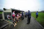 28 January 2012; Tipperary selector Tommy Dunne and manager Declan Ryan speak with their players at half-time. Charity match in aid of Breast Cancer Ireland, Tipperary v Munster XV, McDonagh Park, Nenagh, Co. Tipperary. Picture credit: Matt Browne / SPORTSFILE