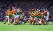 29 September 1996. Altercation between Meath and Mayo footballers. Meath v Mayo, All-Ireland Football Final Replay, Croke Park. Dublin. Picture Credit: Ray McManus/SPORTSFILE.