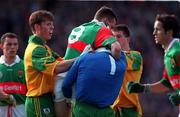 29 September 1996; Altercations between Meath and Mayo footballers during the Meath v Mayo All-Ireland Football Final replay. Croke Park, Co. Dublin. Picture credit; Ray McManus/SPORTSFILE