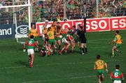 29 September 1996; An altercation between Meath and Mayo players early in the game which resulted in Meath's Colm Coyle and Mayo's Liam McHale being sent off by referee Pat McEnaney. Meath v Mayo, All Ireland Football Final replay, Croke Park, Dublin. Picture credit; David Maher / SPORTSFILE