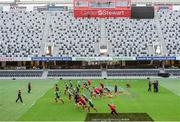 12 June 2017; British and Irish Lions players during their captain's run at the Forsyth Barr Stadium in Dunedin, New Zealand. Photo by Stephen McCarthy/Sportsfile