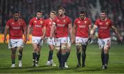 10 June 2017; British and Irish Lions players, from left, Mako Vunipola, Conor Murray, Liam Williams, George Kruis, Taulupe Faletau and Peter O'Mahony during the match between Crusaders and the British & Irish Lions at AMI Stadium in Christchurch, New Zealand. Photo by Stephen McCarthy/Sportsfile