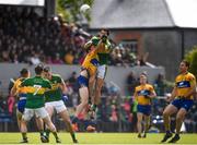 11 June 2017; Anthony Maher of Kerry in action against Cathal O'Connor of Clare during the Munster GAA Football Senior Championship Semi-Final match between Kerry and Clare at Cusack Park, in Ennis, Co. Clare. Photo by Sam Barnes/Sportsfile