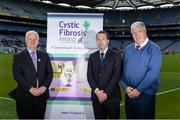 12 June 2017; In attendance at the launch of Cystic Fibrosis Ireland as one of the Official GAA Charities are, from left, Uachtarán Chumann Lúthchleas Aogán Ó Fearghail, Peter Minchin, Branch & Events Co-Cordinator, Cystic Fibrosis Ireland, and Philip Watt, CEO, Cystic Fibrosis Ireland, during the GAA Charities 2017 Launch at Croke Park in Dublin. Photo by Piaras Ó Mídheach/Sportsfile