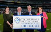 12 June 2017; In attendance at the launch of The Alzheimer Society of Ireland as one of the Official GAA Charities are, from left, Blathnaid Harney, Corporate Fundraising, Pat McLoughlin, Chief Executive Officer, Uachtarán Chumann Lúthchleas Aogán Ó Fearghail and Mairead Dillon, Head of Fundraising, during the GAA Charities 2017 Launch at Croke Park in Dublin. Photo by Piaras Ó Mídheach/Sportsfile