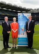 12 June 2017; In attendance at the launch of Asthma Society of Ireland as one of the Official GAA Charities are, from left, Uachtarán Chumann Lúthchleas Aogán Ó Fearghail, Averil Power, Chief Executive Officer, and Kevin Kelly, Advocacy & Communications Manager, during the GAA Charities 2017 Launch at Croke Park in Dublin. Photo by Piaras Ó Mídheach/Sportsfile