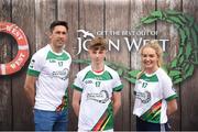 12 June 2017; Diarmuid King from Fermanagh, pictured with Donegal's Rory Kavanagh and Monaghan’s Eimear McAnespie after participating in the boys football competition at the John West Skills Day in the National Sports Campus on Saturday 10th June. The Skills Day is an opportunity for Ireland’s rising football, hurling & camogie stars to show their skills ahead of the John West Féile na nÓg and John West Féile na nGael competitions. At Abbottstown in Dublin. Photo by Cody Glenn/Sportsfile
