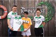 12 June 2017; Ciaran McShane from St John's GAA Club, Co Antrim, pictured with Dublin’s Liam Rushe and Carlow's Kate Nolan after participating in the boys hurling competition at the John West Skills Day in the National Sports Campus on Saturday 10th June. The Skills Day is an opportunity for Ireland’s rising football, hurling & camogie stars to show their skills ahead of the John West Féile na nÓg and John West Féile na nGael competitions. At Abbottstown in Dublin.  Photo by Cody Glenn/Sportsfile