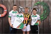 12 June 2017; John Doheny from Fenians GAA Club, Co Kilkenny, pictured with Dublin’s Liam Rushe and Carlow's Kate Nolan after participating in the boys hurling competition at the John West Skills Day in the National Sports Campus on Saturday 10th June. The Skills Day is an opportunity for Ireland’s rising football, hurling & camogie stars to show their skills ahead of the John West Féile na nÓg and John West Féile na nGael competitions. At Abbottstown in Dublin.  Photo by Cody Glenn/Sportsfile