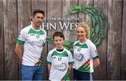12 June 2017; John Carroll from Walterstown GFC, Co Meath, pictured with Donegal's Rory Kavanagh and Monaghan’s Eimear McAnespie after participating in the boys football competition at the John West Skills Day in the National Sports Campus on Saturday 10th June. The Skills Day is an opportunity for Ireland’s rising football, hurling & camogie stars to show their skills ahead of the John West Féile na nÓg and John West Féile na nGael competitions. At Abbottstown in Dublin. Photo by Cody Glenn/Sportsfile
