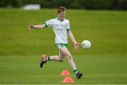 12 June 2017; Odhrán Murdock from Burren GAC, Co Down, in action during the boys football competition at the John West Skills Day in the National Sports Campus on Saturday 10th June. The Skills Day is an opportunity for Ireland’s rising football, hurling & camogie stars to show their skills ahead of the John West Féile na nÓg and John West Féile na nGael competitions. At Abbottstown in Dublin. Photo by Cody Glenn/Sportsfile