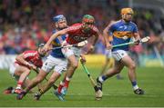 21 May 2017; Stephen McDonnell of Cork in action against John McGrath of Tipperary during the Munster GAA Hurling Senior Championship Semi-Final match between Tipperary and Cork at Semple Stadium in Thurles, Co Tipperary. Photo by Brendan Moran/Sportsfile