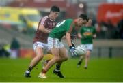11 June 2017; Pat Lambery of Mayo in action against Mark Boyle of Galway during the GAA Connacht GAA Football U17 Championship Final match between Galway and Mayo at Pearse Stadium, Salthill, Galway. Photo by Daire Brennan/Sportsfile