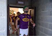 10 June 2017; Wexford Joint-Captain Matthew O'Hanlon leads his side out ahead of the Leinster GAA Hurling Senior Championship Semi-Final match between Wexford and Kilkenny at Wexford Park in Wexford. Photo by Daire Brennan/Sportsfile
