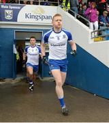 11 June 2017; Colin Walshe of Monaghan leads his side out for the Ulster GAA Football Senior Championship Quarter-Final match between Cavan and Monaghan at Kingspan Breffni, in Cavan. Photo by Oliver McVeigh/Sportsfile