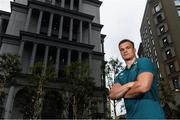 13 June 2017; Josh van der Flier of Ireland poses for a portrait after an Ireland Rugby Press Conference at Relo no Kaigishitsu in Tokyo, Japan. Photo by Brendan Moran/Sportsfile
