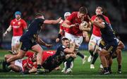 13 June 2017; Iain Henderson of the British & Irish Lions is tackled by Kayne Hammington of the Highlanders during the match between the Highlanders and the British & Irish Lions at Forsyth Barr Stadium in Dunedin, New Zealand. Photo by Stephen McCarthy/Sportsfile