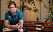 13 June 2017; Kieran Marmion of Ireland poses for a portrait after an Ireland Rugby Press Conference at Relo no Kaigishitsu in Tokyo, Japan. Photo by Brendan Moran/Sportsfile