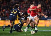 13 June 2017; Jonathan Joseph of the British & Irish Lions loses possession during the British and Irish Lions final attack of the match between the Highlanders and the British & Irish Lions at Forsyth Barr Stadium in Dunedin, New Zealand. Photo by Stephen McCarthy/Sportsfile