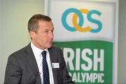 30 January 2012; The OCS Irish Paralympic Awards were formally launched at the OCS Head Office by Michael Ring T.D., Minister of State for Tourism & Sport. The inaugural OCS Irish Paralympic Awards will take place on December 7th following the London 2012 Paralympic Games. The OCS Irish Paralympic Awards will be the first of its kind in Irish Paralympic Sport, honouring the achievements, successes and contributions of the Irish Paralympic team and its support network over the London cycle. Speaking at the launch is Cecil Ryan, Regional Managing Director OCS Europe. OCS Head Office, County Dublin. Picture credit: Brian Lawless / SPORTSFILE