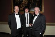 27 January 2012; In attendance at the GUI Champions' Dinner 2012 are, from left, Eddie McCormack, Galway Golf Club, Alan Dunbar, Rathmore Golf Club and Eugene Fayne President GUI. Carton House, Maynooth, Co. Kildare. Picture credit: Matt Browne / SPORTSFILE