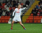 28 January 2012; Owen Mulligan, Tyrone, celebrates after scoring a first half goal. Power NI Dr. McKenna Cup Final, Derry v Tyrone, Morgan Athletic Grounds, Armagh. Picture credit: Michael Cullen / SPORTSFILE