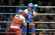 28 January 2012; Claire Grace, Callan, right, exchanges punches with Patricia Roddy, Bray, during their 60 kg bout. 2012 National Elite Boxing Championship Semi-Finals, National Stadium, Dublin. Photo by Sportsfile