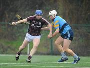 29 January 2012; Damien Hayes, Galway, in action against Jack Dougan, University College Dublin. Bord na Mona Walsh Cup, University College Dublin v Galway, UCD, Belfield, Co. Dublin. Picture credit: Dáire Brennan / SPORTSFILE