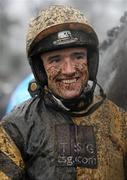 29 January 2012; Jockey Ruby Walsh after winning the Synergy Security Solutions Novice Hurdle aboard Boston Bob. Leopardstown Racecourse, Leopardstown, Co. Dublin. Picture credit: Barry Cregg / SPORTSFILE