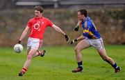 29 January 2012; Sean Kiely, Cork, in action against Peter Acheson, Tipperary. McGrath Cup Football Final, Tipperary v Cork, Clonmel Sportsfield, Clonmel, Co. Tipperary. Picture credit: Stephen McCarthy / SPORTSFILE