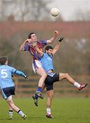 31 January 2012; Neil McAdam, University of Ulster Jordanstown, in action against David Niblock, University of Limerick. Irish Daily Mail Sigerson Cup, Round 1, University of Ulster Jordanstown v University of Limerick, Ratoath GAA Club, Ratoath, Co. Meath. Photo by Sportsfile